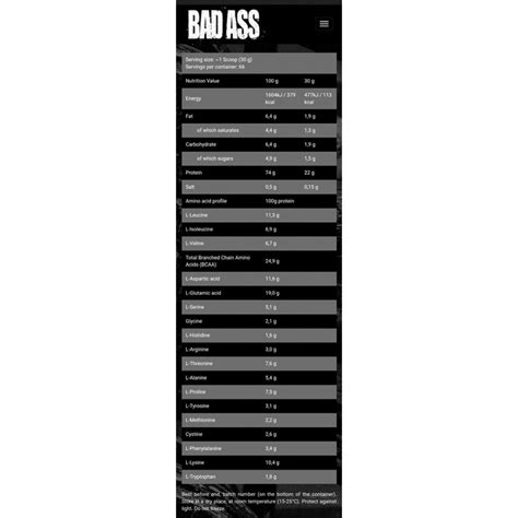 Muscle Way Nutrition Bad Ass Whey Kg Servings