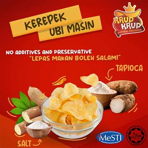 UBI MASIN 60g 300g 500g 1KG KRUP KRUP VIRAL KEROPOK KEREPEK