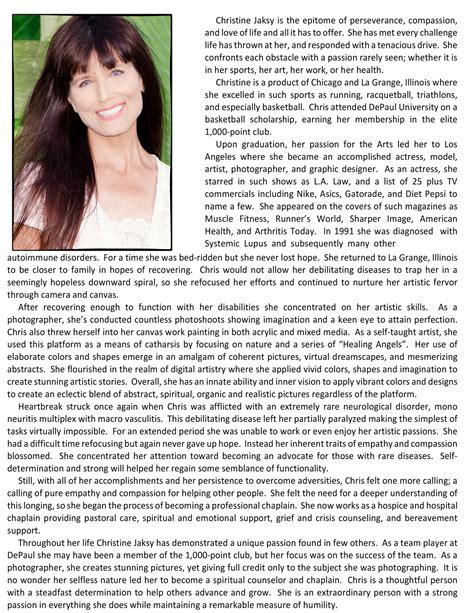 Art Biography by Christine Jaksy at Coroflot.com