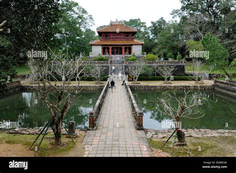 Minh Lau Pavilion, mausoleum of the Emperor Minh Mang, Hue, North Vietnam, Vietnam, Southeast ...