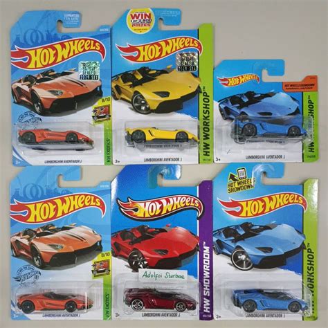 Hotwheels Hot Wheels Lamborghini Aventador J Factory Sealed Short Card Hw Workshop Hw Showroom
