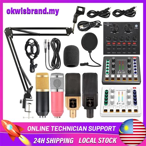 Local Stock BM800 Microphone Studio Recording Kits Condenser Mic With