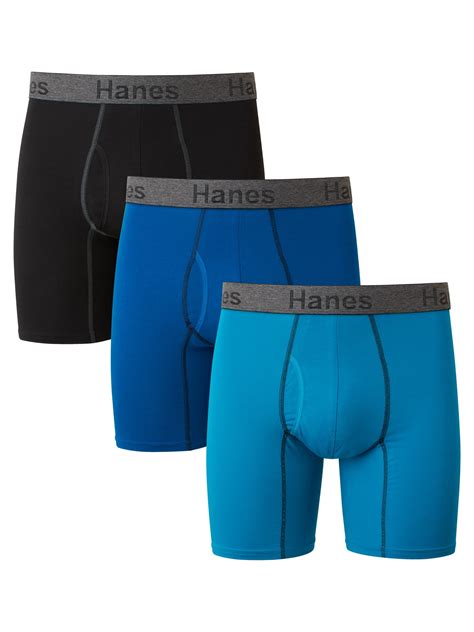 Hanes Mens Comfort Flex Fit Ultra Soft Cotton Stretch Boxer Briefs 3