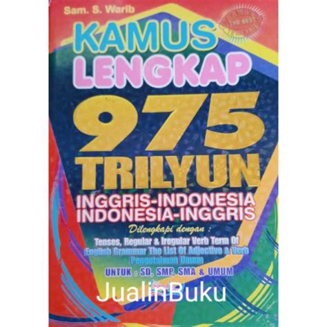 Jual Kamus Lengkap Bahasa Inggris 975 Trilyun Ukuran Besar A5 Shopee