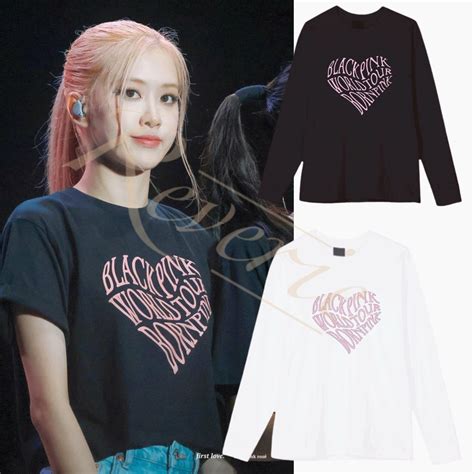 Jual Baju Kaos Lengan Panjang Konser Blackpink Venom Born Pink World