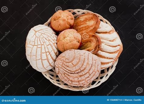 Mexican Sweet Bread Assorted in Mexico, Traditional Breakfast Bakery ...