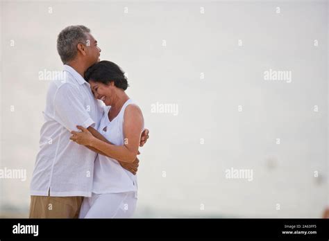 Mature Couple Hugging Stock Photo Alamy