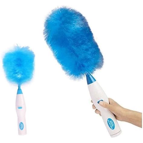 Balai de poussière électrostatique avec 2 têtes de brosse remplaçables