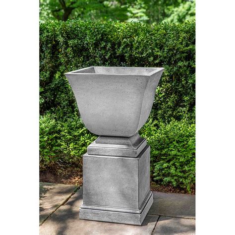 Shelbourne Urn On Pedestal Square Planter Kinsey Garden Decor