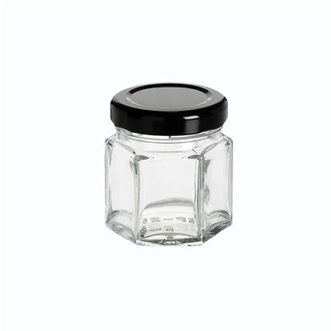 Ml Hexagonal Glass Jar For Food Storage At Rs Piece In