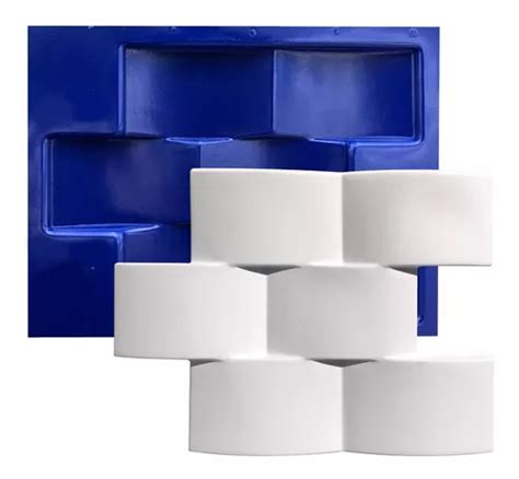 Forma 3d De Gesso Abs Azul Tijolinho Côncavo 36x23 Cm MercadoLivre