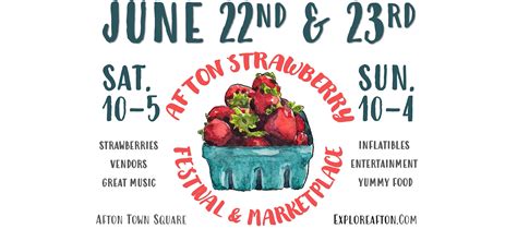 Afton Strawberry Festival 2024 Dates Kathe Maurine