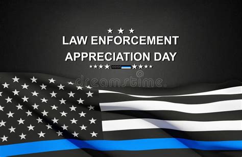 National Law Enforcement Appreciation Day Stock Vector Illustration