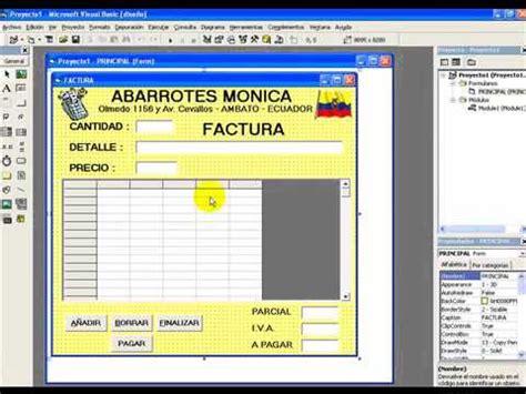 ELABORACION DE FACTURA VISUAL BASIC 6 YouTube