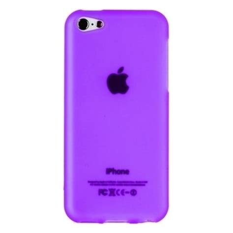 Чехол силиконовый TPU для iPhone 5C матовый сиреневый купить в интернет ...