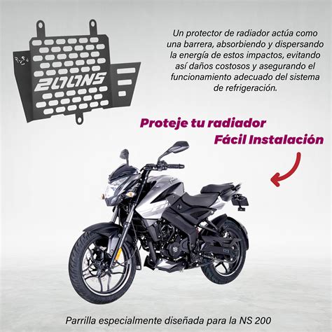 Bicimex Detalles Protector De Radiador Para Motocicleta Pulsar NS200 Mach