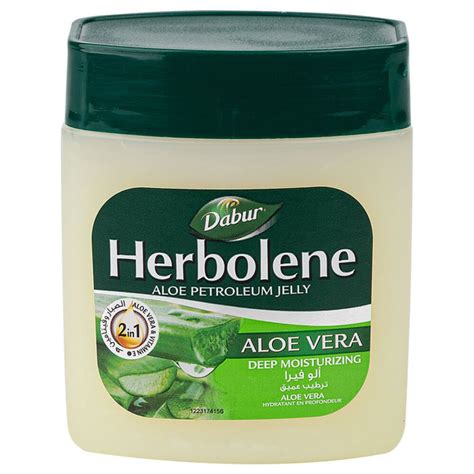 Вазелин косметический с Алоэ и витамином Е Dabur Herbolene, 115 мл ...