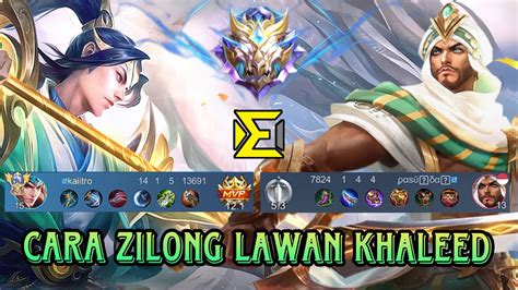 Cara Zilong Lawan Khaleed Di Exp Lane Mobile Legends Youtube