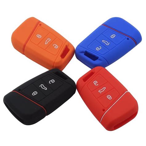 Buttons Silicone Remote Key Car Styling Cover For Volkswagen Vw