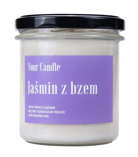 Świeca Sojowa Jaśmin Z Bzem 300 Ml Your Candle Your Candle Sklep