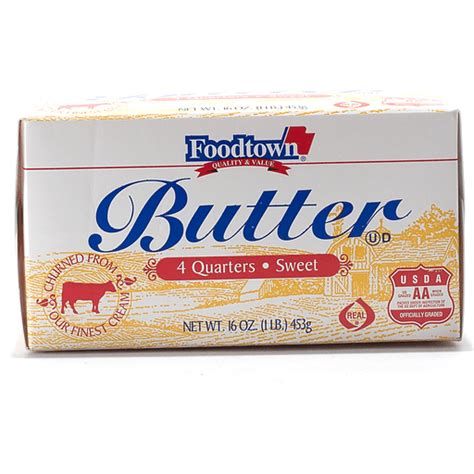 Foodtown Butter Quarters Unsalted Butter Margarine Foodtown