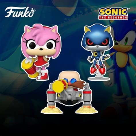 Jual Original Funko Pop Metal Sonic The Hedgehog Amy Dr Eggman Figure