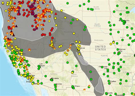 Western States Wildfires Map