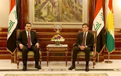 Al Sudani Praises Barzani S Role In Bringing Political Parties Together