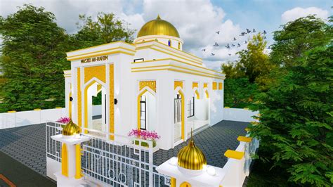 mosque  mushola  prayer room  architecture design model  model
