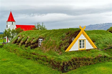 Traditional Turf Houses in Glaumbaer - Iceland Stock Photo - Image of ...