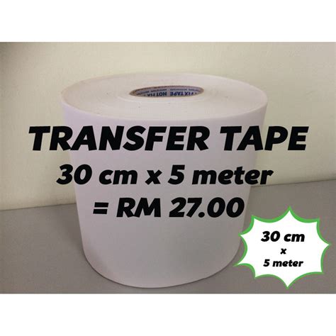 Transfer Tape Hot Fix Tape Hot Fix Transfer Tape 5 Meter Roll Lebar 30 Cm Lebar 50