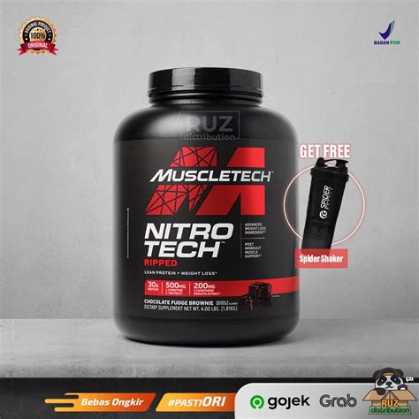 Jual Muscletech Nitro Tech Ripped Lbs Nitrotech Ripped Lb Shopee