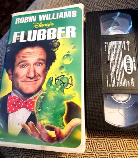 Flubber Disney Vhs Clamshell Robin Williams Comedy Tape