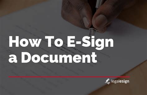 Easy To Use Electronic Signature For Document Signing Legalesign