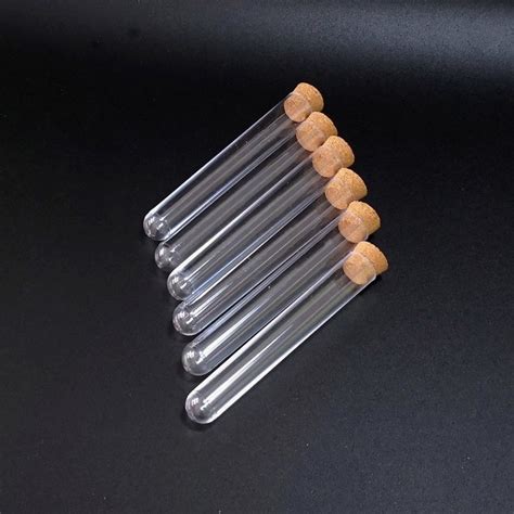 Cs Lot X Mm Lab Lastic Test Tube With Cork