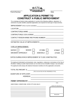 Fillable Online Residential Permit Submittal Cover Letter Fax Email