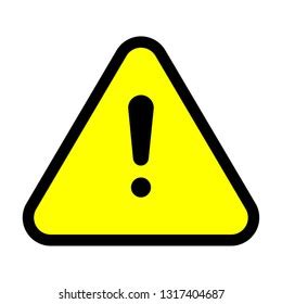 Caution Sign Yellow Vector Illustration Stock Vector (Royalty Free ...