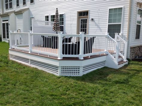 Vinyl Deck With Wolfbuilding Amberwood Flooring Longevity White Pvc