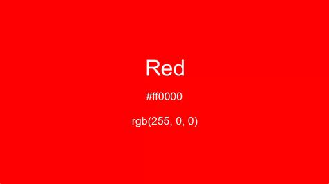 Red Color, Hex and RGB values | CSSColors.com