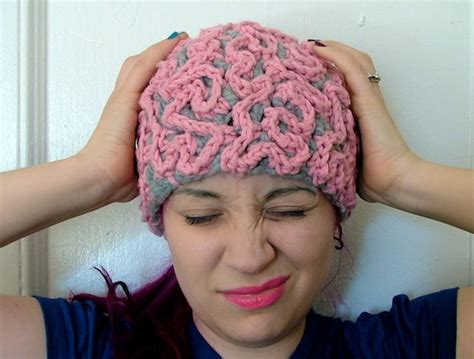 Brain Hat Crochet Beanie