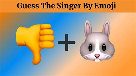 Guess The Singer By Emoji Celebrity Emoji Quiz 2023 Youtube