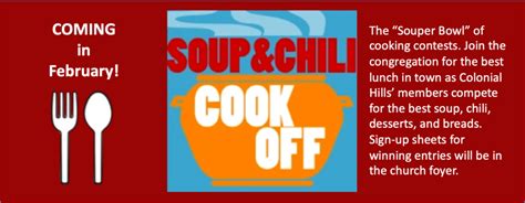 Soup & Chili Cook-off - Colonial Hills