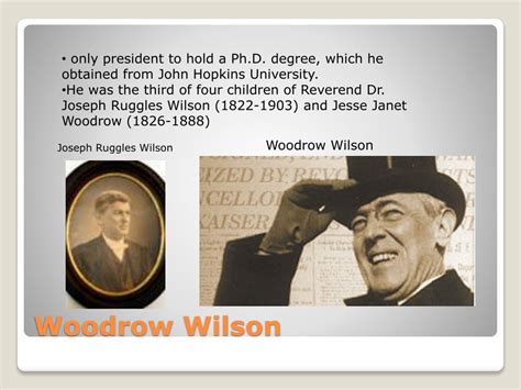 Ppt President Woodrow Wilson Powerpoint Presentation Free Download