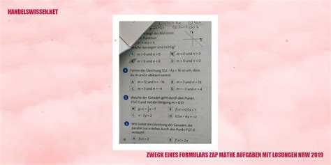 Zap Mathe Aufgaben Mit Losungen Nrw Maximieren Sie Ihre