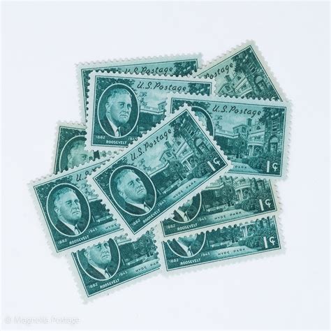 10 X 1 Cent Franklin D Roosevelt Hyde Park Stamps — Magnolia Postage