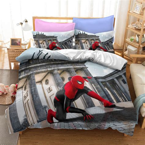 Parure De Lit Super H Ros Spider Man Marvel Housse De Couette Ensem