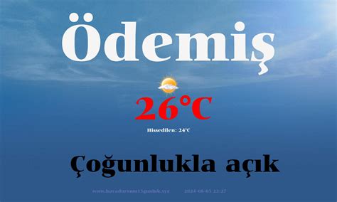 İzmir Ödemiş Hava Durumu 15 Günlük