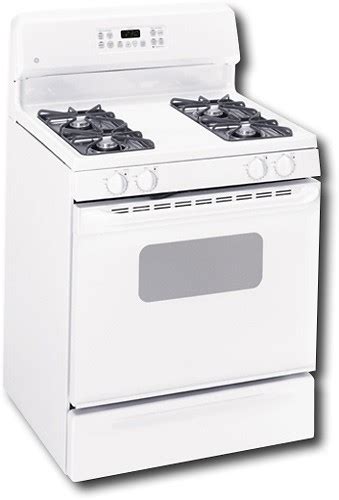 Best Buy Ge 30 Self Cleaning Freestanding Gas Range White On White