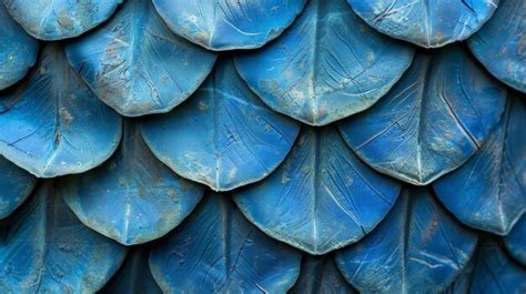 Premium Photo Blue Dragon Scale Pattern Closeup Luxury Background