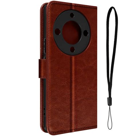 Avizar Housse Honor Magic 5 Lite 5G Marron Coque étui smartphone